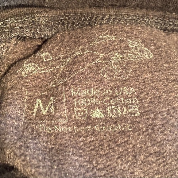 Womens Logo Airplane Patch Jogger Sweatpants Black Medium M Made In USA - Picture 8 of 8